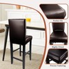 PU Leather Bar Stool Covers with Backs Waterproof Bar Stool