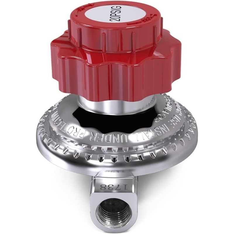 TIVORTOOK Adjustable Propane Regulator Valve 0 to 20PSI QCC LP