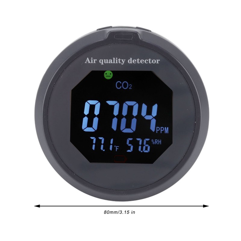 Air Quality Monitor Meter CO2 Temperature Humidity Detector Sound Light