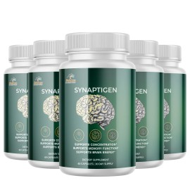Pelican Vitamins SYNAPTIGEN- Brain Support- 5 Bottles-300 Capsules