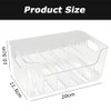 Seasoning Bag Storage Box with 7 Removable Dividers,Countertop Spice Shelf/Seasoning