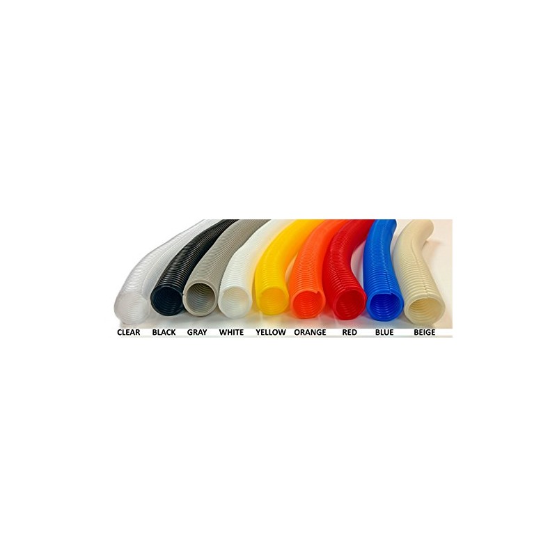 Electriduct 2.5" Split Wire Loom Tubing Polyethylene Corrugated Flexible Conduit