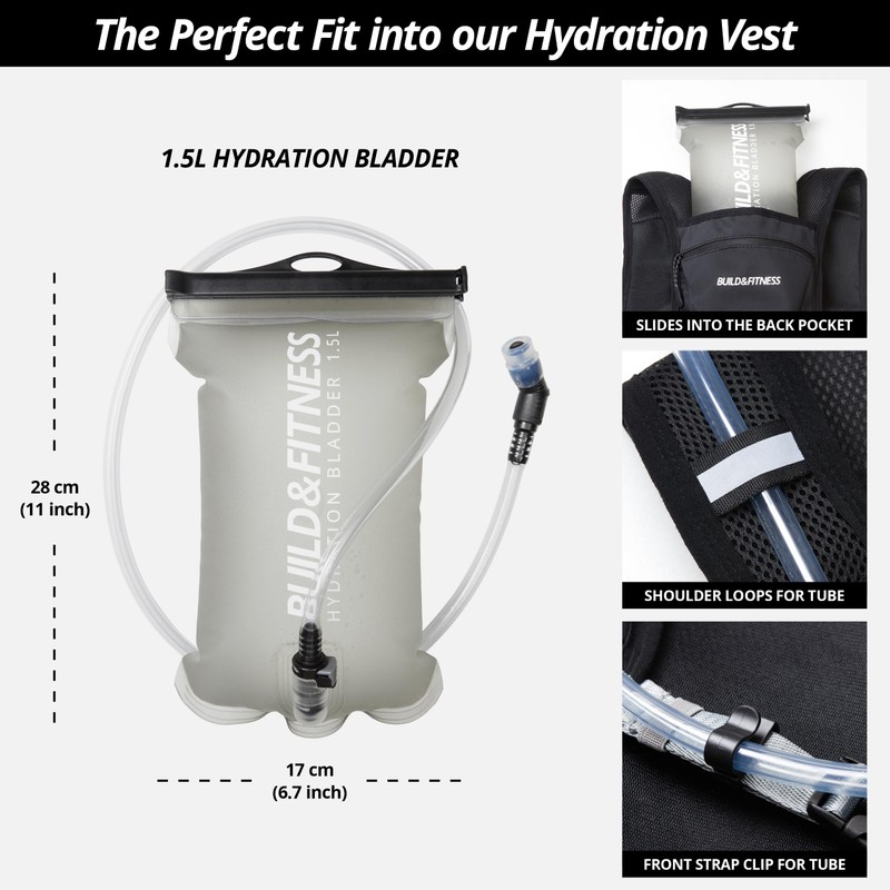 Running Hydration Vest for Women and Men, 8 Pocket, Quick
