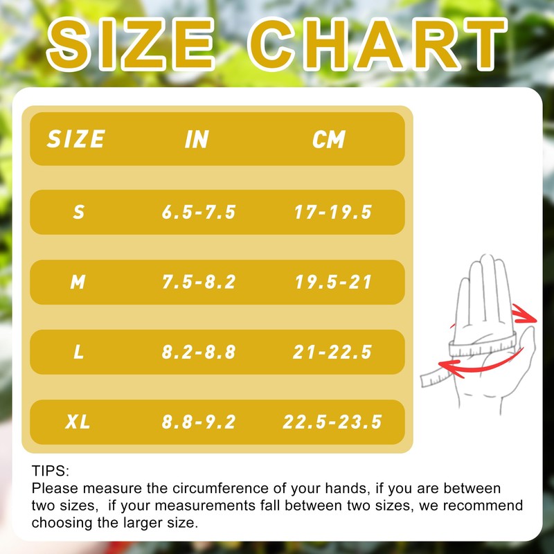 HANDLANDY Leather Gardening Gloves, Work Gloves for Men and Women,