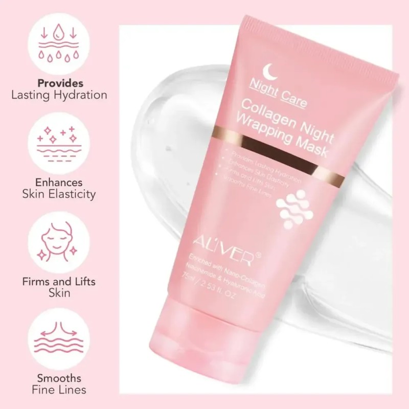 Firmeza Facial | Mascarilla Rutina Nocturna Colágeno 75ml