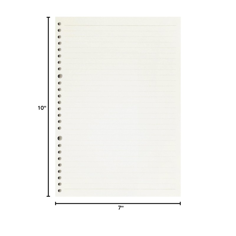 Zelten 2 Pack B5 120 Sheets/240 Pages Lined Loose Leaf