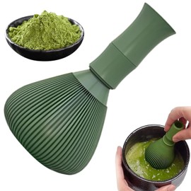 Xinghonyac Matcha Whisk, Easy to Clean Reusable Powder Whisk, Resin Matcha Whisk for Making and Stirring Matcha (Green)