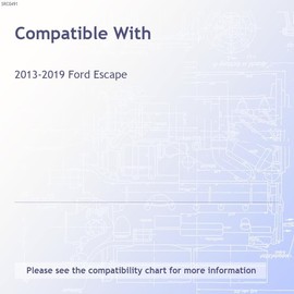 Upgrade Your Auto 6pc Carbon Fiber Pillar Post Covers w/Keypad Cutout for Ford Escape 2013-2019