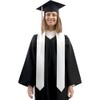 Plain Graduation Stole, Graduation Stole Class of 2025, White Graduations