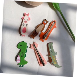 Beaupretty 5PCS Animal Hair Clips Cartoon Alligator Hair Clamp Lovely Girls Hair Clips Animal Hairpin Cartoon Clips Accessories for Toddlers Girls