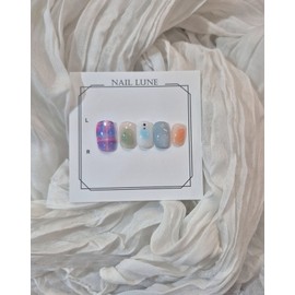 Handmade nail tips vintage, that's cool check nail - I agree to the required reading (exchange, refund, shipping) / 수제 네일팁 빈티지 그것이 멋 체크네일 - 필독사항(교환환불,발송)동의합니다