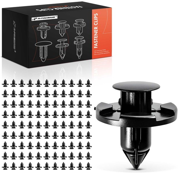 A-Premium 100PCS Nylon Bumper Fender Trim Panel Clip Retainer Compatible