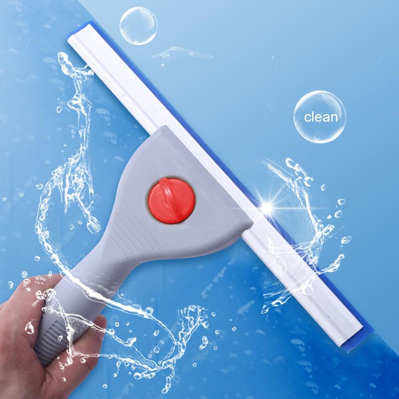 Window Cleaning Squeegee (14IN/35CM, Blue)