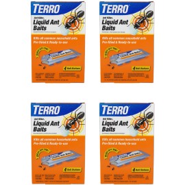 Terro T324B Liquid Ant II Killer Baits – 4 Packs (16 Total Bait Stations)