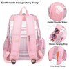 Mimfutu Heavy Duty Clear Backpack School Backpack, PVC Transparent Backpacks