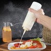 SINJEUN 6 Pack Squeeze Sauce Bottles with Caps, 1000 ml