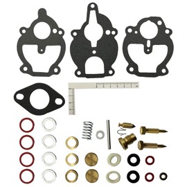 Trucktok K2112 K2111 K2106 Carburetor Repair Rebuild Kit Replacement for IH Farmall 100 130 140 200 230 240 330 404 A AV B BN C Super A Super C Cub Lo-Boy 184 Cub Lo-Boy 185