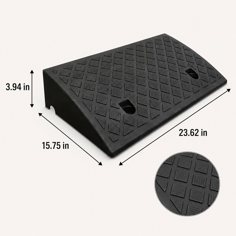 Portable Threshold Ramp for Wheelchairs, Scooters, Cars & Pets -