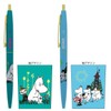 Sunstar Stationery Moomin Oil Based Ballpoint Pen, Click Gold, Set