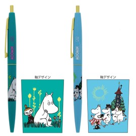 Sunstar Stationery Moomin Oil Based Ballpoint Pen, Click Gold, Set of 6, B N4648M6B
