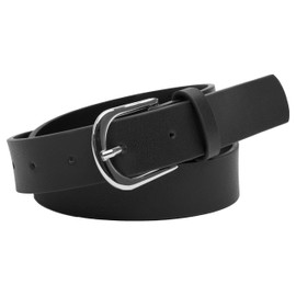 BlackButterfly 100% Leather Belt for Women, black