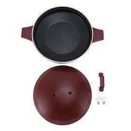 Aluminum Alloy Cooking Pot Vintage Multifunctional Fish Hot Pot Cookware with Handle for Home Commercial Restaurant