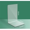 8 pcs Acrylic Bookends,Clear Acrylic Bookends for Shelves,Heavy Duty Book