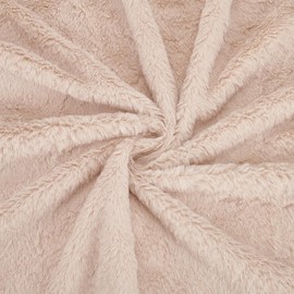 BENECREAT 63x20 Inch Short Hair Faux Fur Fabric, Antique White Pre-Cut Craft Fur Fabric Shaggy Fur Patches for Costumes, Apparel, Rugs, Pillows, Decorations