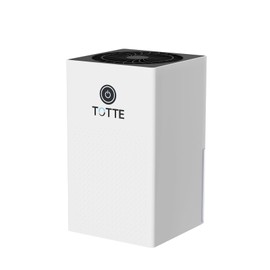 TOTTE 300 Sq. Ft. Dehumidifier for Home, 33 OZ Water Tank, Small Dehumidifiers for Room, Quiet with Auto Shut Off, Dry Clothes, Portable Small Dehumidifier for Basement Bathroom RV Closet, White
