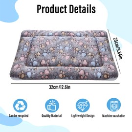 BNPHSIN 2 Pcs Guinea Pig Bed, 35x25cm Hamster Bed, Washable Small Animal Plush Bed Mat, Fleece Sleeping Pad for Bunny, Rat, Hedgehog, Chinchilla