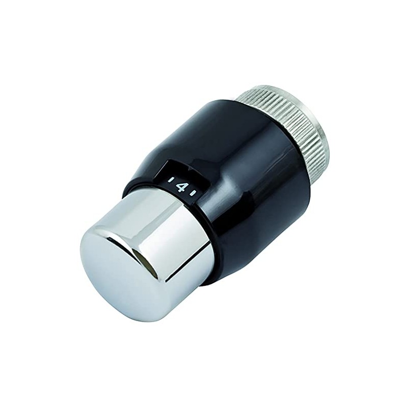 Honeywell MNG Thera 200 – Black/Chrome Thermostatic Radiator Valve T4321