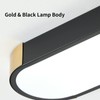 Tioolo Dimmable LED Ceiling Lights Modern Acrylic Linear LED Ceiling