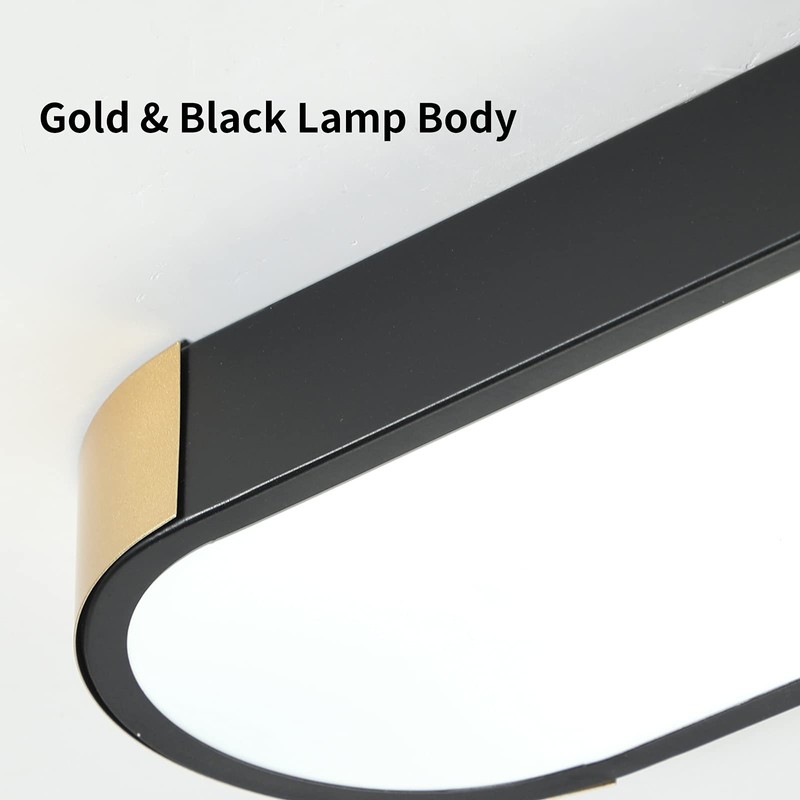 Tioolo Dimmable LED Ceiling Lights Modern Acrylic Linear LED Ceiling