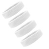 Venbytech for 4 White Terry Sweatband Cotton Headbands Absorbent Workout