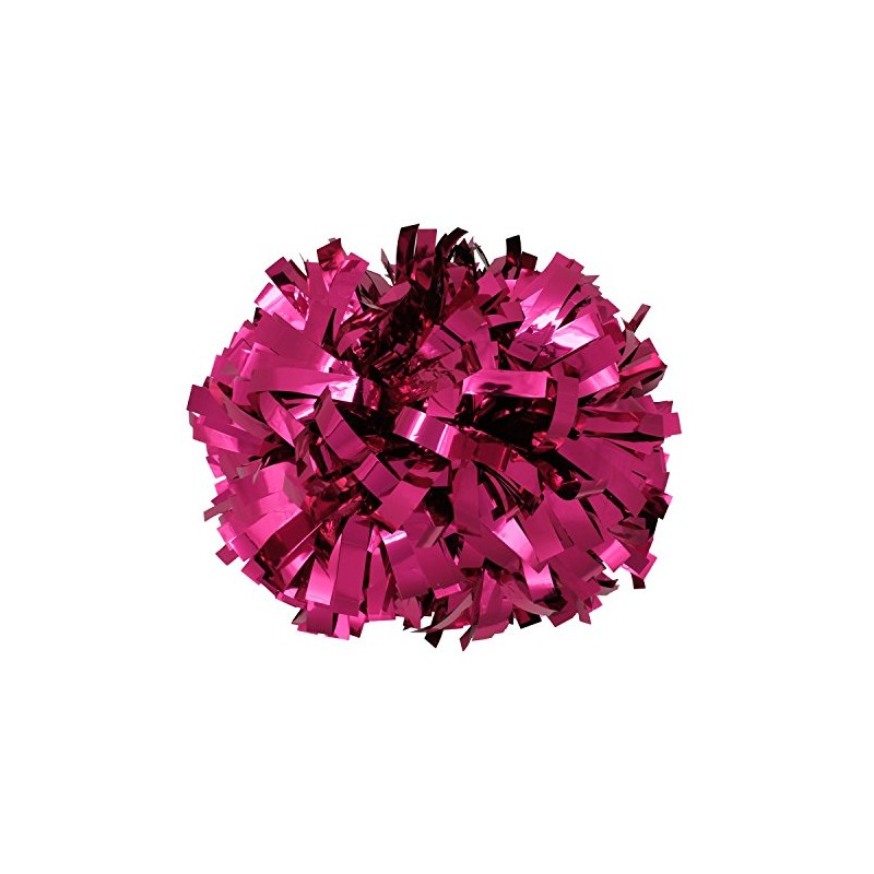 Metallic Cheerleader Cheerleading Pom Poms 6 inch 1 Pair 2