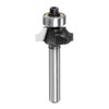 sourcing map Roundover Router Bit 1/4 Shank 5/32" Radius Carbide