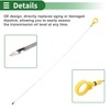 Motoforti Engine Oil Dipstick Oil Level Dip Stick Double Hole