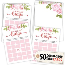 STOFINITY - Juego de juego de bingo para novia, diseño de flores, tarjetas de juegos de boda, eucalipto, limón, suministros de juego de novia y lápices, accesorios de actividad para novia, novio,
