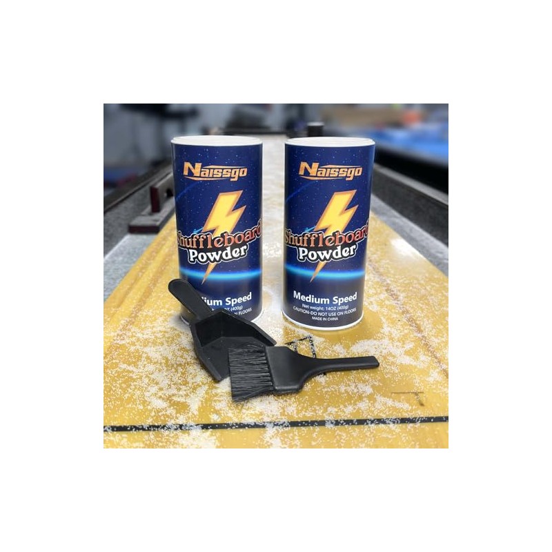 Shuffleboard Sand Wax Shuffleboard Powder Set with Small Brush &