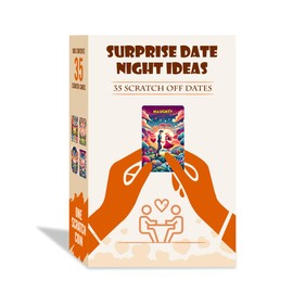 MBDH Wellness Surprise Date Night - Scratch-Off Cards with Fun and Romantic Ideas for Couples: Ideal Gift for Girlfriends, Boyfriends, Newlyweds, Wives, and Husbands