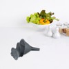 Fackelmann Trichter-Set, Einfülltrichter für Flaschen und Gläser (Farbe: Grau), Menge: