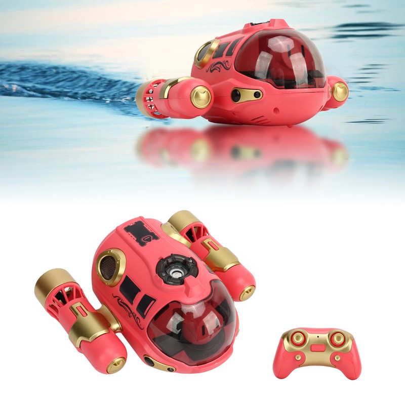 Remote Control Motorboat with 500mah Battery Submarine Spray Gasboat for