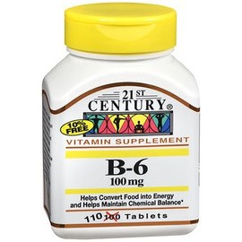 21st Century B-6 100 mg - 110 Tablets, Pack of 5