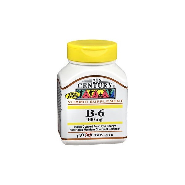 21st Century B-6 100 mg - 110 Tablets, Pack of