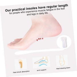 Healeved 2pairs High Heel Cushions Slip Shoe Pads for Women Summer Daily Use Breathable Leather Insoles Foot Care for Comfort and Stability White