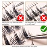 SIMER False Eyelashes 6-14mm Individual Lashes 4 Types Manga Lashes