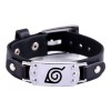 Veraly Naruto Pulsera Hoja Konoha Brazalete Cuero Aldea Unisex