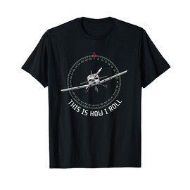 This Is How I Roll Funny Pilot Aviation Airplane T-Shirt