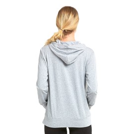 Sofra Women's Thin Cotton Pullover Hoodie Sweater (L, Heather Gray - 1)