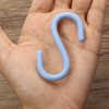 Mini Skater 2.5" Small Plastic S Shaped Hooks, Multifunctional Portable